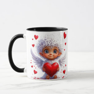 💖 Cute Angel Heart Gift For Daily Use ☕ Mug