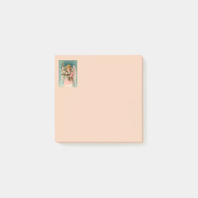 Cute Angel In Pink Dress Post-it Notes (Front)