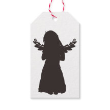 Cute Angel Silhouette (choose a background colour)