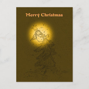 Cute angel smiles at You Funny Gifts Postcard