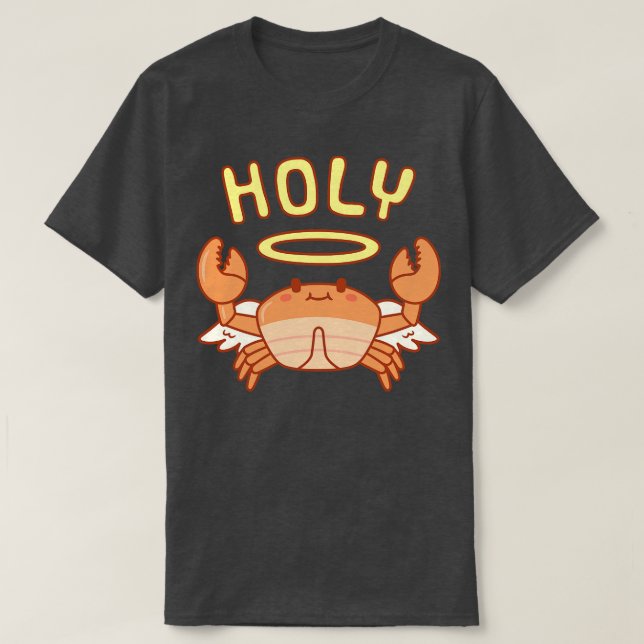 Cute Angel Wings Halo Holy  Pun T-Shirt (Design Front)
