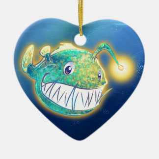 Cute Angler Fish Ceramic Tree Decoration