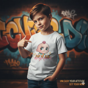 Cute Angry Baby "Leave Me Alone" Graffiti Kids T-Shirt
