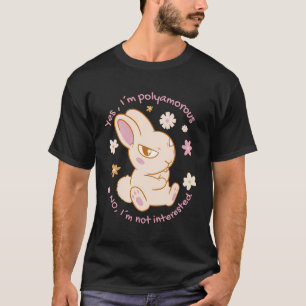 Cute Angry Bunny Not Interested T-Shirt
