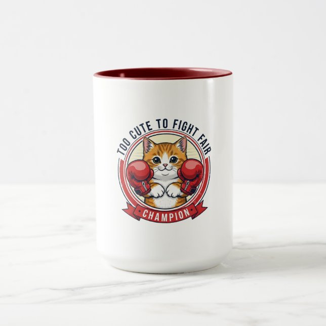 Cute Angry Cat Champion Mug (Center)