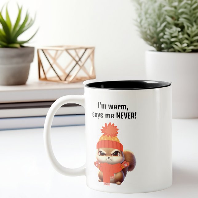 Cute Angry Squirrel, funny birthday Mug (Creator Uploaded)