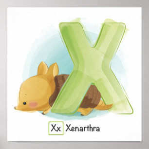 Cute Animal Alphabet Poster