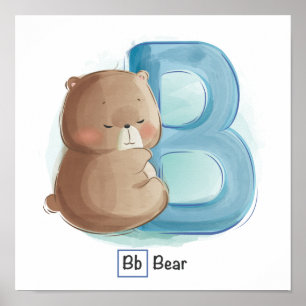 Cute Animal Alphabet Poster