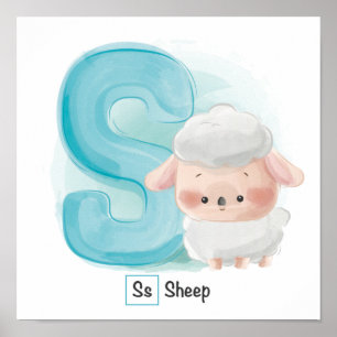 Cute Animal Alphabet Poster