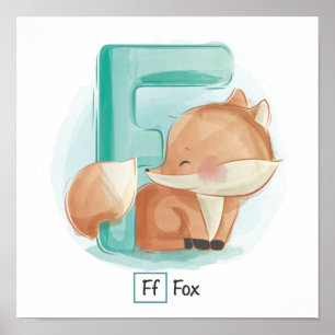 Cute Animal Alphabet Poster