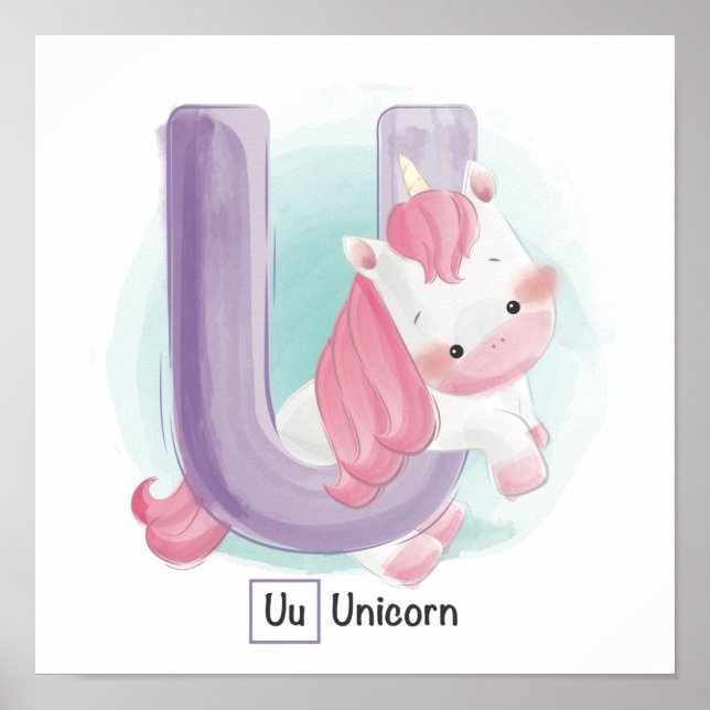 Cute Animal Alphabet Poster (Front)