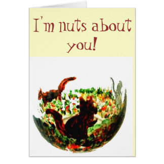 Cute Animal Art Autumn Squirrels