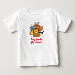 Cute animal baby boy T-shirt design 