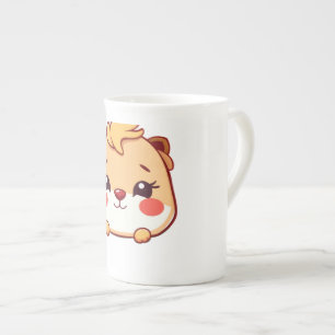 Cute animal bone china mug