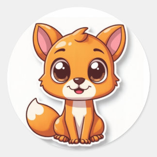Cute Animal Classic Round Sticker