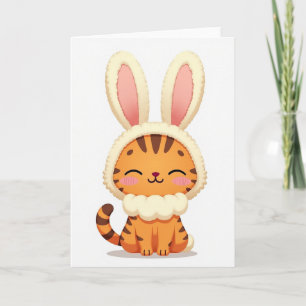 Cute Animal Costume Card
