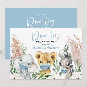 Cute animal covid mask drive by baby