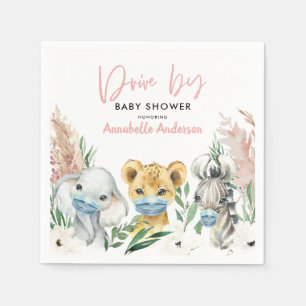 Cute animal covid mask drive by baby napkin