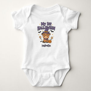 Cute Animal Cow Baby's First Halloween Baby Bodysuit