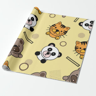 Cute Animal Design Seamless Pattern paper