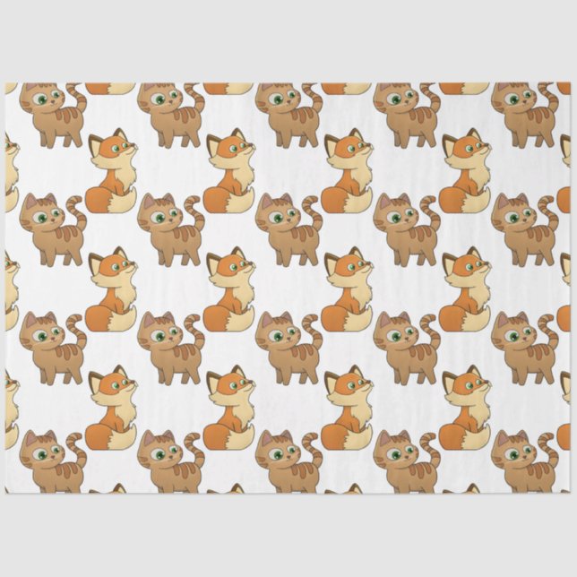 Cute Animal Design  Tissue Paper (Front)