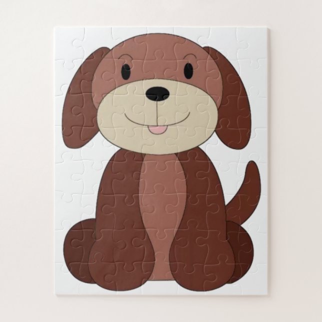 Cute animal dog kids jigsaw puzzle (Vertical)