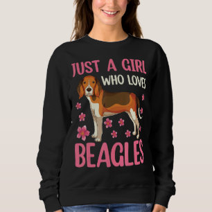 Cute Animal Dog  Women Just A Girl Who Loves Beagl Sweatshirt
