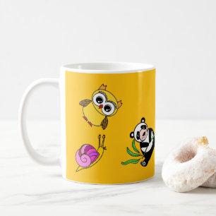 Cute animal friends coffee mug
