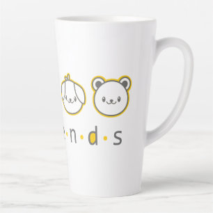 Cute animal friends face Case-Mate iPhone case Bu Latte Mug