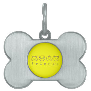 Cute animal friends face Case-Mate iPhone case Bu Pet ID Tag