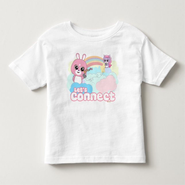 Cute Animal Friends – Let's Connect Toddler T-Shirt (Front)