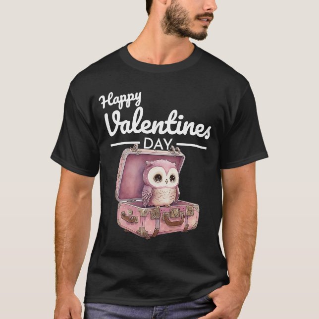 Cute Animal Heart Panda  Happy Valentine Day  25 T-Shirt (Front)