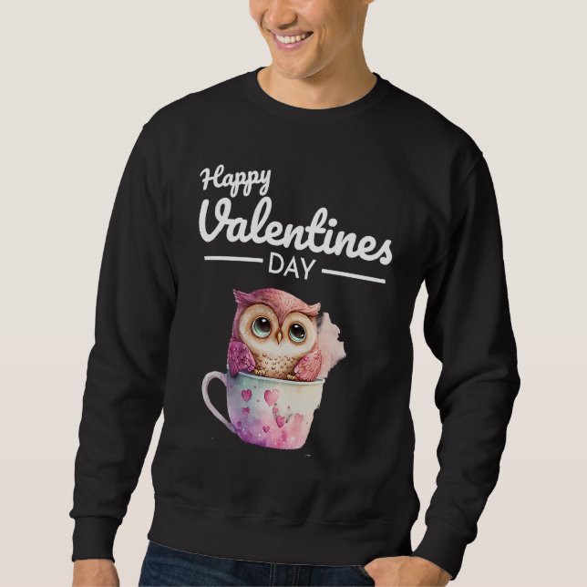 Cute Animal Heart Panda  Happy Valentine Day  28 Sweatshirt (Front)