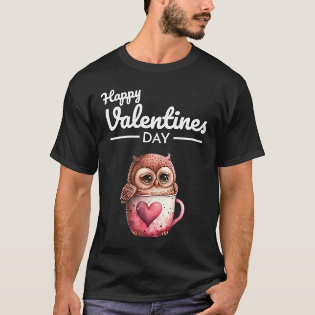 Cute Animal Heart Panda  Happy Valentine Day  29 T-Shirt (Front)