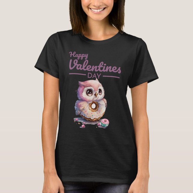 Cute Animal Heart Panda  Happy Valentine Day  29 T-Shirt (Front)