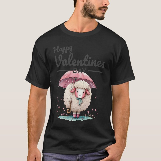 Cute Animal Heart Panda  Happy Valentine Day  33 T-Shirt (Front)