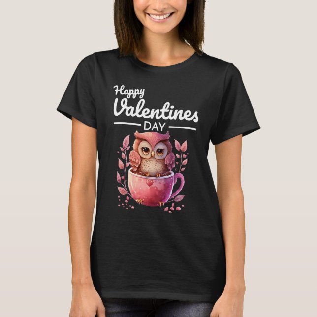 Cute Animal Heart Panda  Happy Valentine Day  38 T-Shirt (Front)