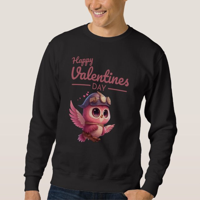 Cute Animal Heart Panda Happy Valentine Day  48 Sweatshirt (Front)