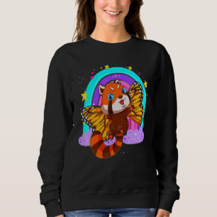 Cute Animal Insect Zoo Animal Butterfly Red Panda Sweatshirt