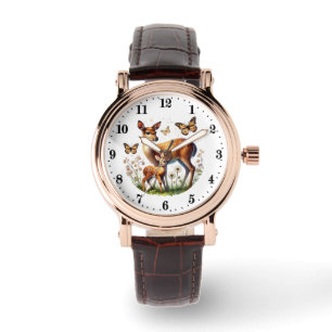 Cute animal lovers deer watch