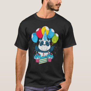 Cute Animal Panda Bear Kids Birthday Party Panda T-Shirt