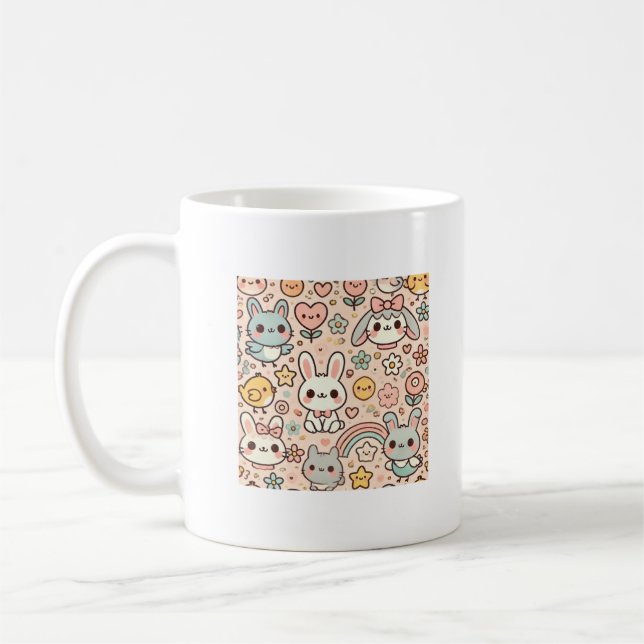 Cute Animal Pattern Mug (Left)