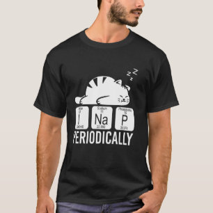 Cute Animal Periodic Table Funny Chemist Cat Chemi T-Shirt