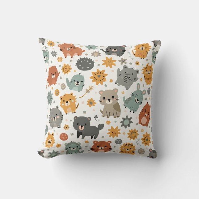 cute animal pillow cushion (Front)