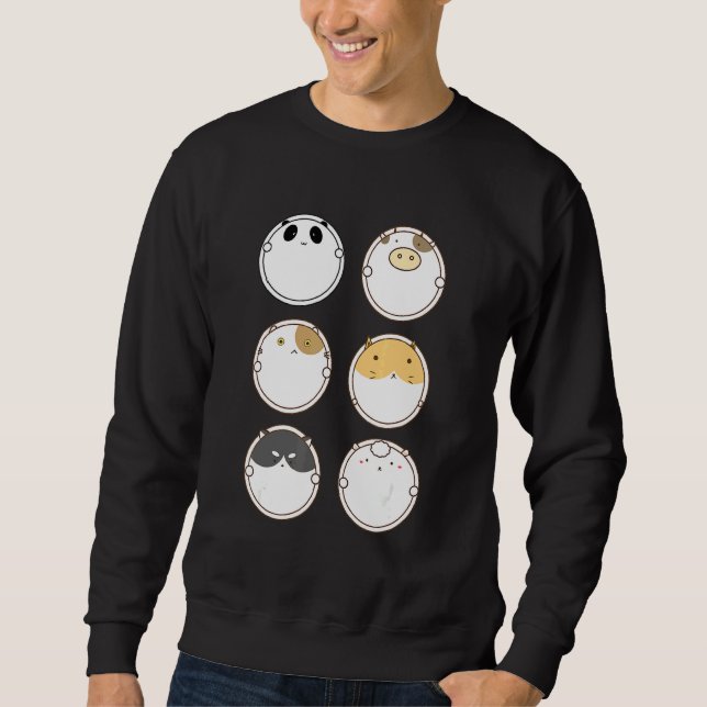 Cute Animal Round Sweatshirt (Front)