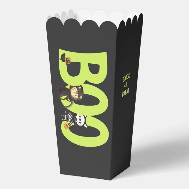 Cute Animal Spooktacular Halloween Kids Party  Favour Box (Front)