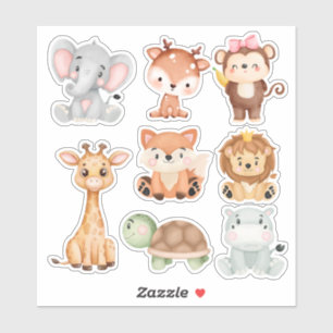 Cute Animal Sticker Collection - Adorable Designs