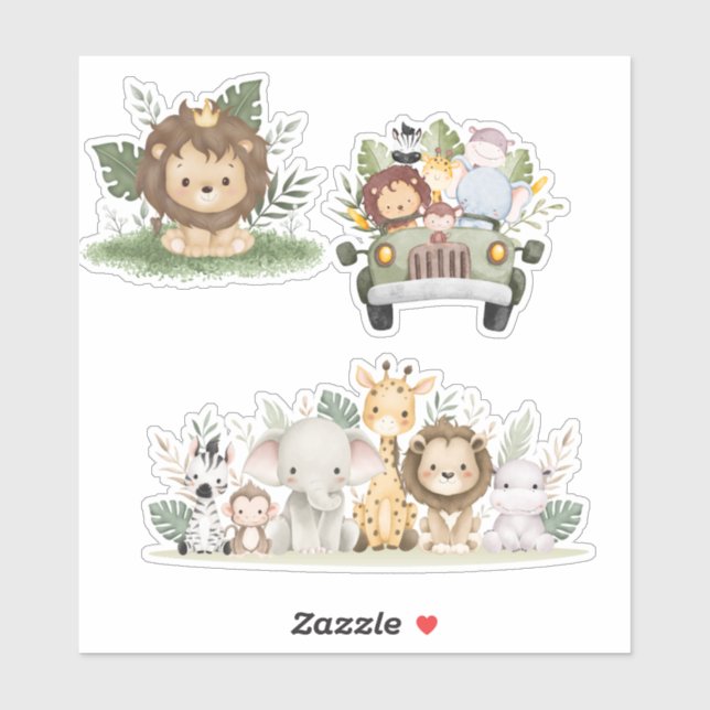 Cute Animal Sticker Collection - Adorable Designs (Sheet)