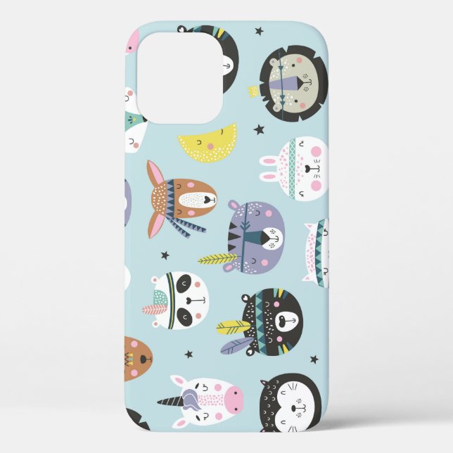 Cute Animal Tribal: Boho Pattern Case-Mate iPhone Case (Back)