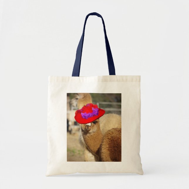 Cute Animals Alpaca Tote Bag (Front)